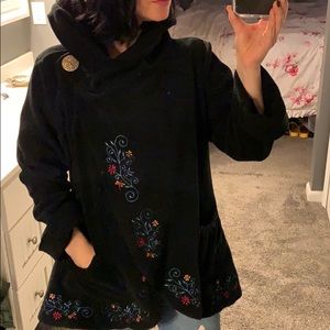 Greater good black hooded jacket